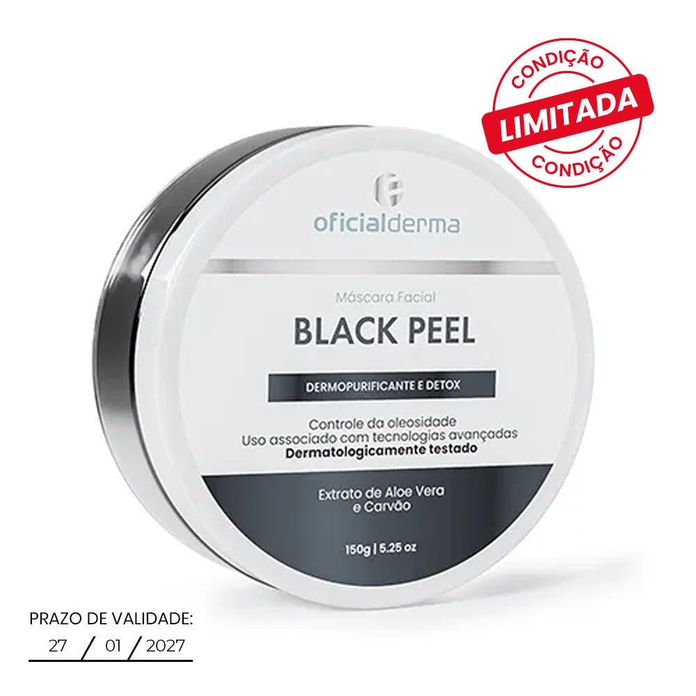 Máscara Facial Black Pell Detox Antioleosidade 150g
