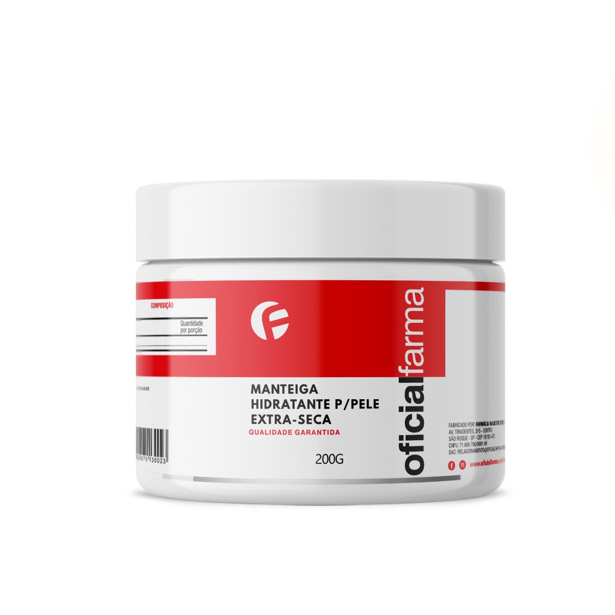 Manteiga Hidratante P/Pele Extra-Seca 200g