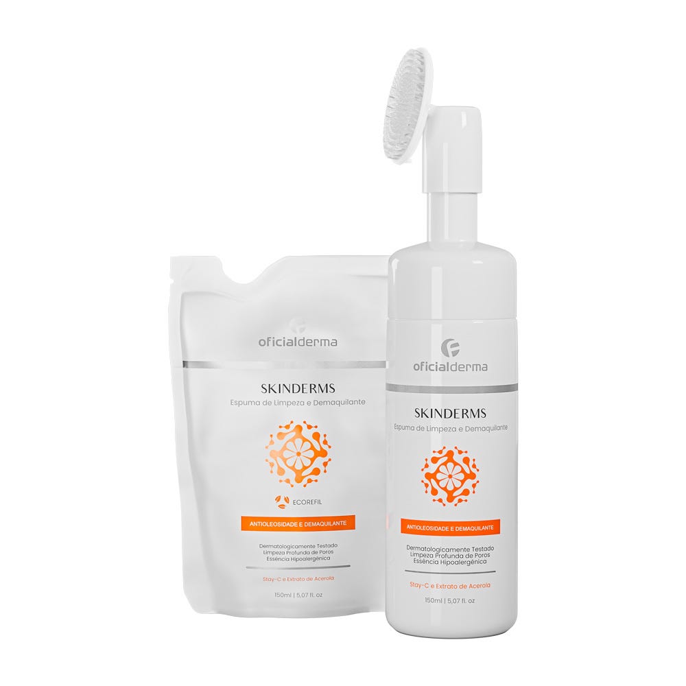 Espuma de Limpeza Facial e Demaquilante + Refil | Skinderms