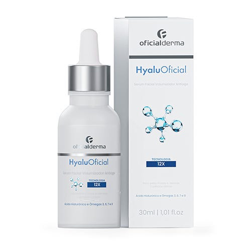 HyaluOficial - Sérum Facial Volumizador Anti-idade 12X 30mL
