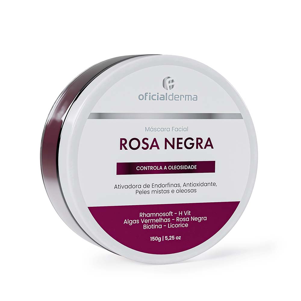 Máscara Facial De Rosa Negra