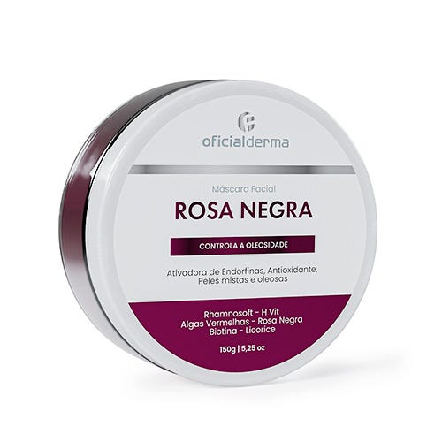 Máscara Facial de Rosa Negra 150g