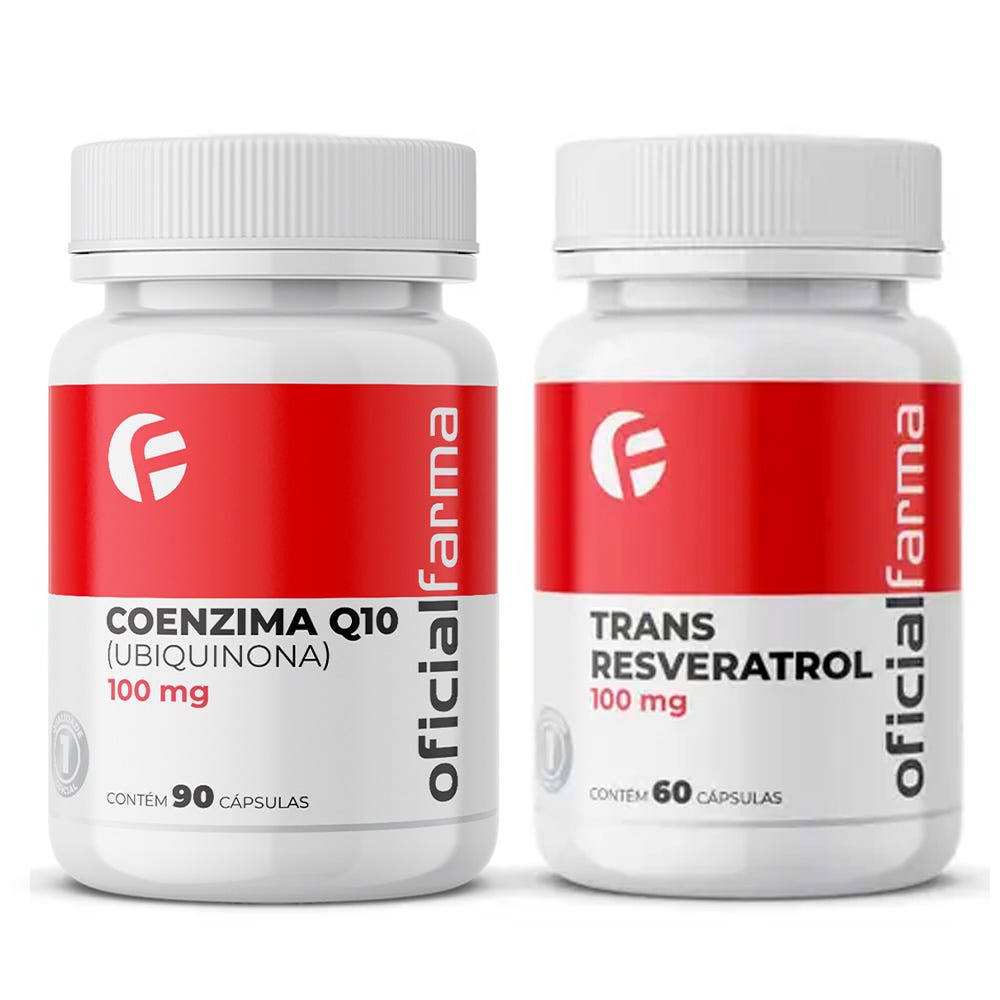 Super Antioxidade e Mais Saúde - Coenzima Q10 + Trans Resveratrol